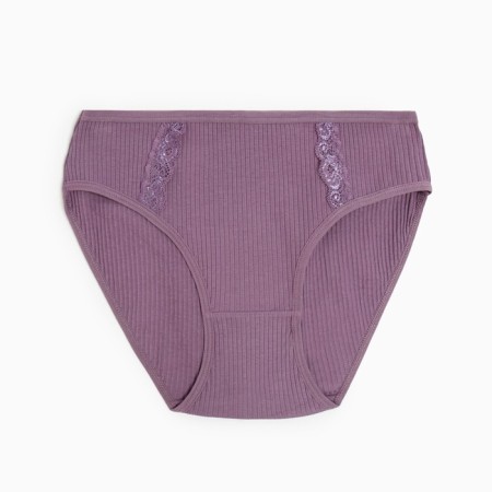 Panties female slips, dark purple color, rr 50-52