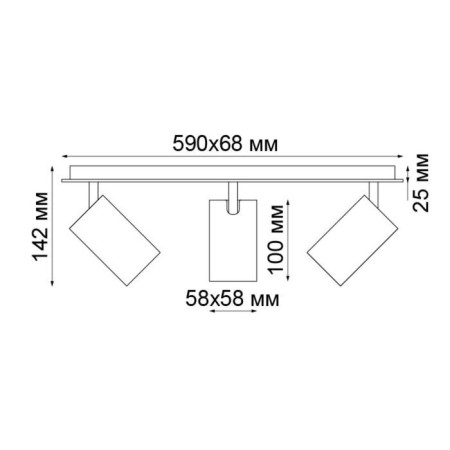 Gusto lamp, 3x50 W, GU10, white color-2