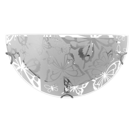 Lamp "Butterflies" Mollir., 1x60W E27, chrome, d = 30 cm, h = 5.5 cm