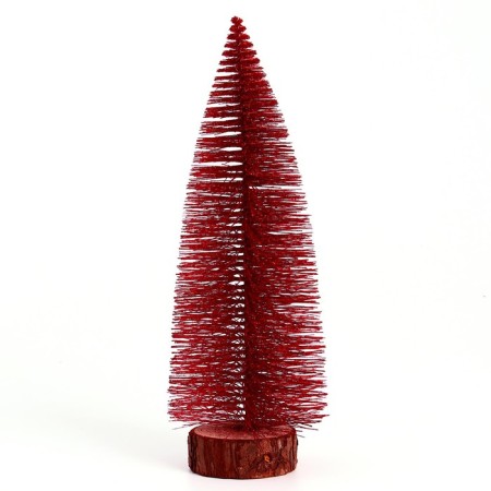 New Year's decor "Christmas tree in red color with sparkles" 8 × 8 × 30 cm