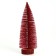 New Year's decor "Christmas tree in red color with sparkles" 8 × 8 × 30 cm