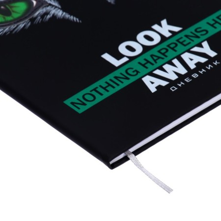 Universal diary for grade 1-11 LOOK AWAY, solid cover, artificial leather, silk-screen printing, Liesse, 80 g/m2-2