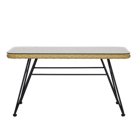 Coffee table Vetle, 800 × 400 × 400 mm, beige color / black-16