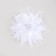 Outlet. Bant for hair on elastic band, white, 11 cm, kitty Marie