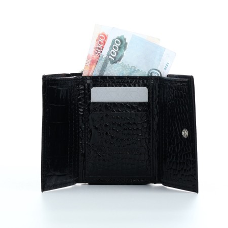 Women's wallet with lightning, Textura, black color-6