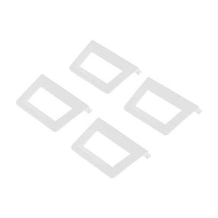 The handle for mosquito nets is large white,