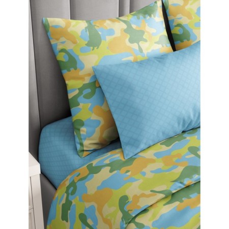 Bed linen 1.5 joint venture dino camouflage, size 150x214 cm, 143x215 cm, 70x70 cm-2