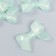 Decor for creativity plastic "Green bow" glows in the dark 0.8x2.4x3.4 cm