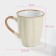 Mug ceramic shares "Marshmallow", 360 ml, beige color