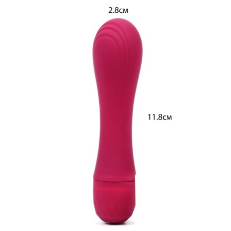 Vibrator clitoral Lilo, ABS Plastic, Soft silicone, burgundy-2