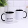 Named mug, sublimation "brainwater", black bottom