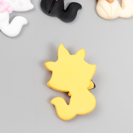 Decor for creativity plastic "kitten with bows" MIX 3.8x3 cm-2