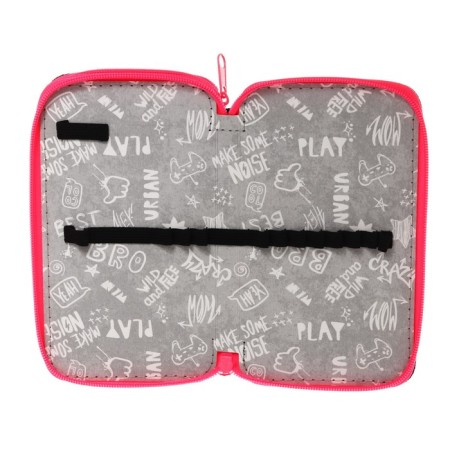 Penal 2 sections 110*190 fabric PCT 11-42 "Black-Yarko-pink" 56330-4