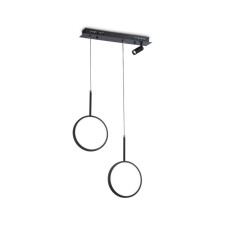 Светильник светодиодный подвесной с пультом Ambrella light, LineTech, FL5274, LED, 38 Вт, 2850Lum, 3000-6400К, цвет чёрный