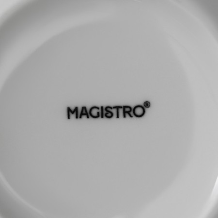 A set of platform plates of deep Magistro Mien, 6 items: 500 ml, d = 14 cm, white color-5