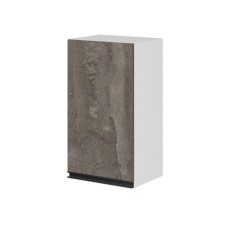 A cabinet hinged with 1 door Noktyurn 400x300x720 white/dark concrete/anthracite