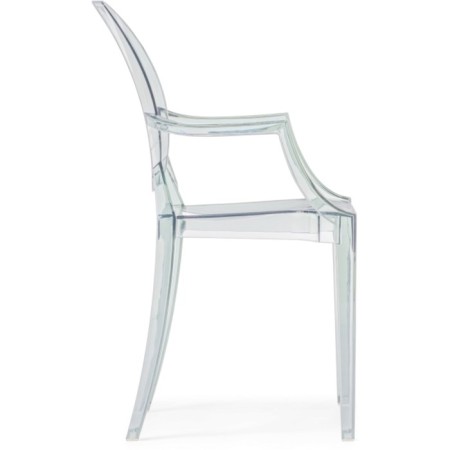 Plastic stool Luis plastic/transparent 54x54x92 cm-2