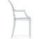 Plastic stool Luis plastic/transparent 54x54x92 cm