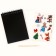 New Year's notebook - New Year's engraving “New Year! Snow Maiden with a fox ", 10 sheets, a sheet of stickers