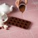 Form for sweets and chocolate of the share "Candy", 21 × 10 cm, 15 cells (2.3 × 2.3 cm), brown color