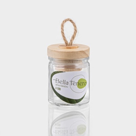 Glass jar for spices with bamboo lid Bellatenero Eco, 50 ml, 4.5 × 6.2 cm-5