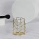 Storage for storage of manicure/cosmetic supplies, D 8 × 10 cm, golden color