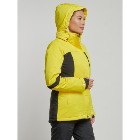 Ski jacket female, size 48, yellow color-4