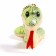 Soft toy "Snake", with a golden animal, on a suspension, 7 cm, color mix
