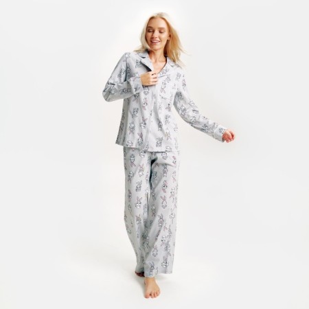 Pajama New Year's Women (shirt and trousers) KAFTAN "Bunny", size 44-46-3