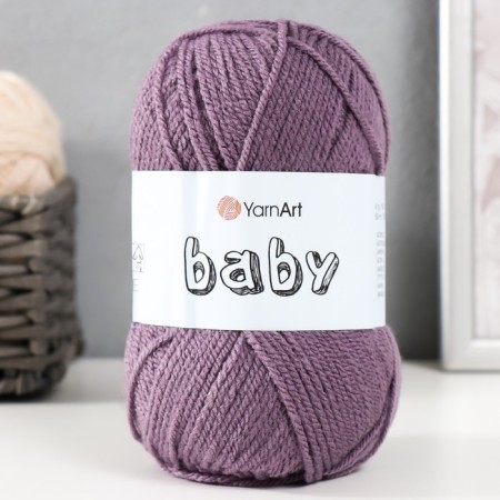 Baby yarn 100% acrylic 150m/50g (852 dusty lilac)