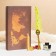 Gift set 5V1 "Relief": Power handle yellow, ink, print, wax