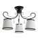 Jenny chandelier 3XE14 40W black and gold 56.5x56.5x36.5 cm Bayerlux