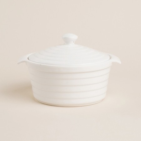 Sl -resistant ceramics pan Sl Home "Santorini", 750 ml, 19 × 16 × 7.5 cm, white color-2