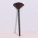 Makeup brush, fan, 16.5 (+/- 1) cm, black color