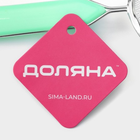 Sieve with the handle of the share "hostess", d = 8.5 cm, green color-4