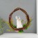 Souvenir "White Bunny in a wreath with flowers" 17.5x7.5x19.5 cm