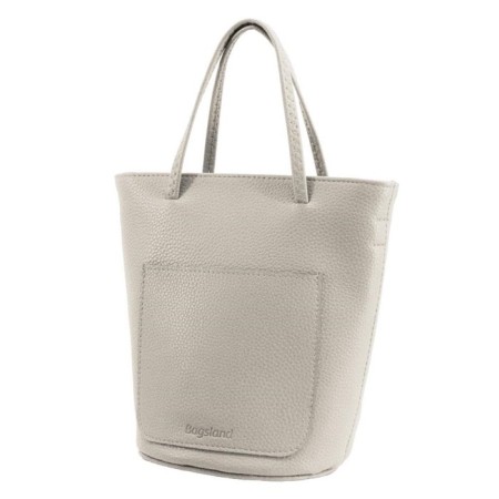 Bag women, genuine leather, milk, 21x11x30 cm