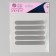 Reflective thermonacle “stripes”, 12 × 1.5 cm, 5 pcs on the sheet, the color is gray