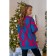 Female jumper, size 42-48, blue color, red
