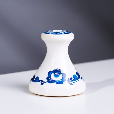 Gzhel conveyor cone, ceramics-1