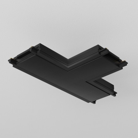 T-shaped power connector for the Technical tra084ct-11b overhead track system, 5.5x8.6x0.6 cm, black color is black-1