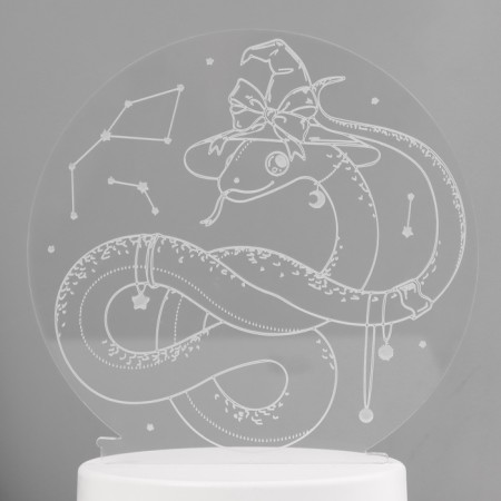 Lamp "Snake in the Hat" Led RGB from the network 13.2x9.5x13.9 cm-5