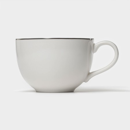 Tea steam porcelain Magistro la Perle, 2 items: a cup 230 ml, a saucer d = 15 cm, white color-4