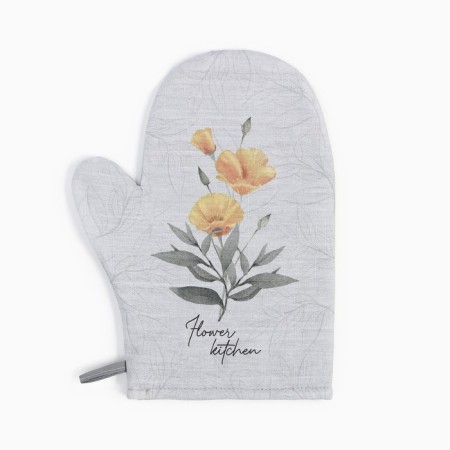 Ethel -Ethel Poppies kitchen set: mittens 20x27 cm, 19x19 cm, 100% cotton, 250 g/m2-1