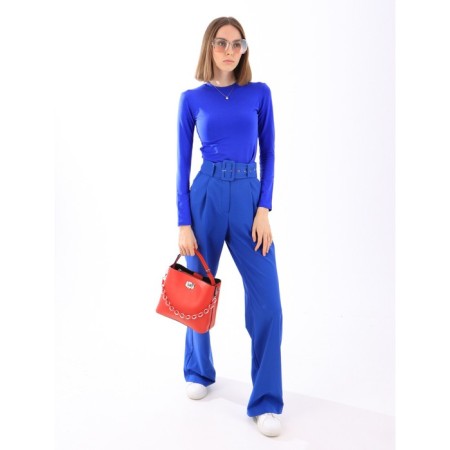 Bag Female Tout with zipper, red color-3