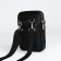 Male bag over the shoulder, Textura, artificial leather, black color
