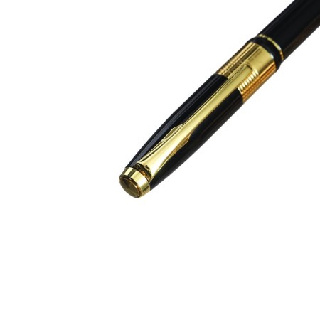 Gift handle, ball "boss" in the leatherette case, rotary, black with gold-4