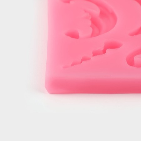 Mold "curls", silicone, 6.5 × 0.7 cm, color mix-3
