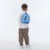 Children's backpack on the zipper "chosen", the color is blue