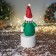 Soft toy "Snowman in a radiant suit with long legs" 42x19 cm, red-green